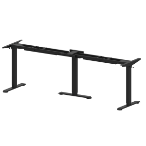 KN L-shaped Tree-Motor Inverted Telescoping 2-Section Stand desk Frame Black 180 degree